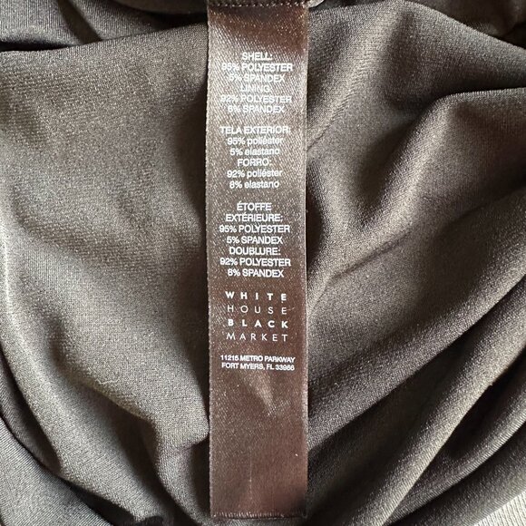 NEW White House Black Market Embroidered Blouson Dress - Picture 8 of 10